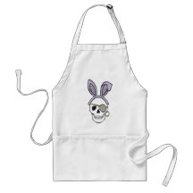 Purple Pirate Skull Apron