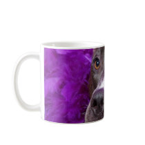 Purple Pit Bull Close Up Mug