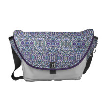 Purple Pixels Messenger Bag