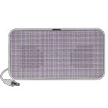 Purple Plaid Doodle Speaker