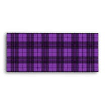 Purple Plaid envelopes