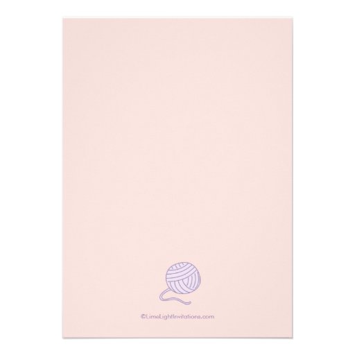 Purple Playful Kittens Birthday Party Invitation