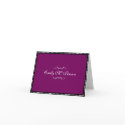 Purple plum custom name personal blank note card card