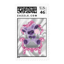 Purple Plushy Baby Sheep Postage