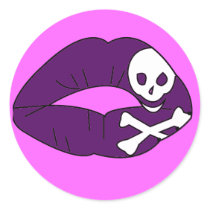 Purple Poison Lips Sticker