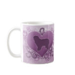 Purple Polish Lowland Sheepdog Valentine Coffee Mug