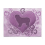 Purple Polish Lowland Sheepdog Valentine Postcards