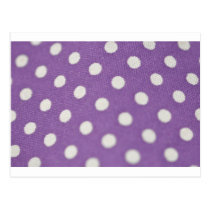 Purple polka dots and jewelry postcards
