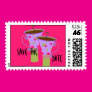 Purple Polka Dotted Save the Date Stamp Purple Polka Dotted Save the Date Stamp