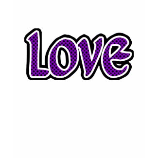 Purple Polkadot Love shirt