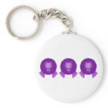 Purple Pom Pom Babies Keychain