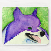 Purple Pomeranian Mousepad mousepads