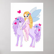 Purple Pony Poster
