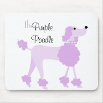 Purple Poodle Mouse Pad