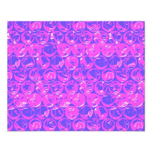 Purple pop art bubble wrap photo print | Zazzle
