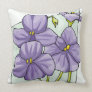 Purple Poppies Pillow