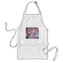 Purple Poppy Floral Watercolor Artists Smock aprons by michelleys Purple Poppy Floral Watercolor Artists Smock aprons