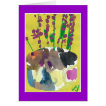 Purple Posies Cards
