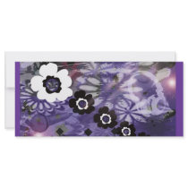 purple poster bookmark rack card