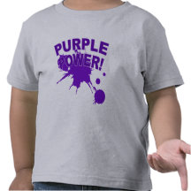 Purple Power with a Big Splat of Paint T Shirts