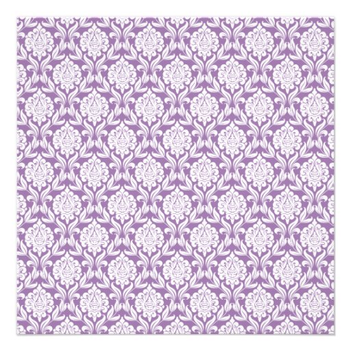 Purple Princess Crown Birthday Party Invitation