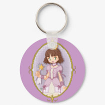 Purple Princess keychains by LisuKitty Purple Princess keychains