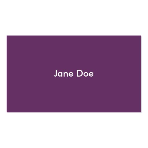 purple professional : business card templates (back side)