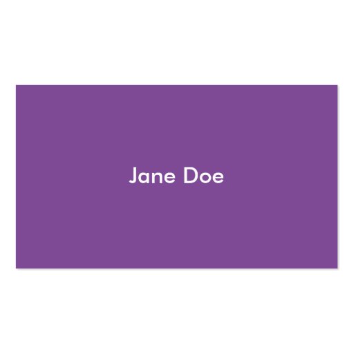 purple professional business card templates (back side)
