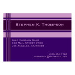 Purple Professional Stripes Block Business Card Templates
