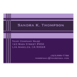 Purple Professional Stripes Block Business Card