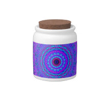 Purple Psyche Mandala kaleidoscope candy jar candy jars