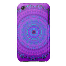 Purple Psyche Mandala kaleidoscope iPhone 3gs case casemate cases