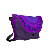 Purple Psyche Mandala kaleidoscope messenger bag messenger bags