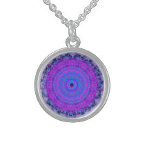 Purple Psyche Mandala kaleidoscope necklace necklaces