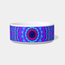 Purple Psyche Mandala kaleidoscope pet bowl pet bowls