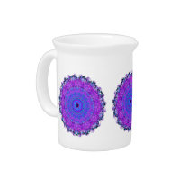 Purple Psyche Mandala kaleidoscope pitcher jug pitchers