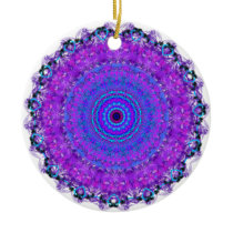 Purple Psyche Mandala Namaste ornament ornaments