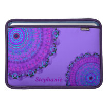 Purple Psyche Mandala name Macbook Air sleeve ipad sleeves