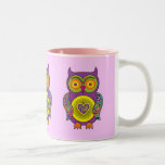 Purple Psychedelic Owl Mugs