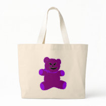 Purple Psycho Teddy bags by OnlyFunStuff Purple Psycho Teddy bags