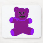 Purple Psycho Teddy Mouse Pad