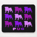 Purple Pugs Mousepad by naturetees Purple Pugs Mousepad