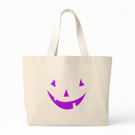 Purple Pumpkin Face bag