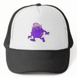 purple punk devil mohawk monster hat