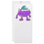 purple punk mohawk monster many eyes rack card