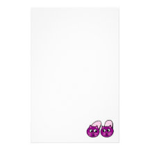 Purple pussycats slippers stationery