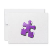 Purple Puzzle! A design also for Autism Awareness invitations by angeria Purple Puzzle! A design also for Autism Awareness invitations