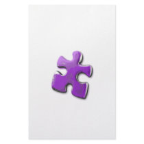 Purple Puzzle! A design also for Autism Awareness Custom Stationery