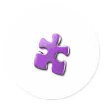 Purple Puzzle! A design also for Autism Awareness stickers by angeria Purple Puzzle! A design also for Autism Awareness stickers