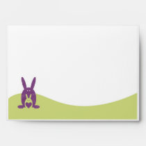 Purple rabbit mom envelopes